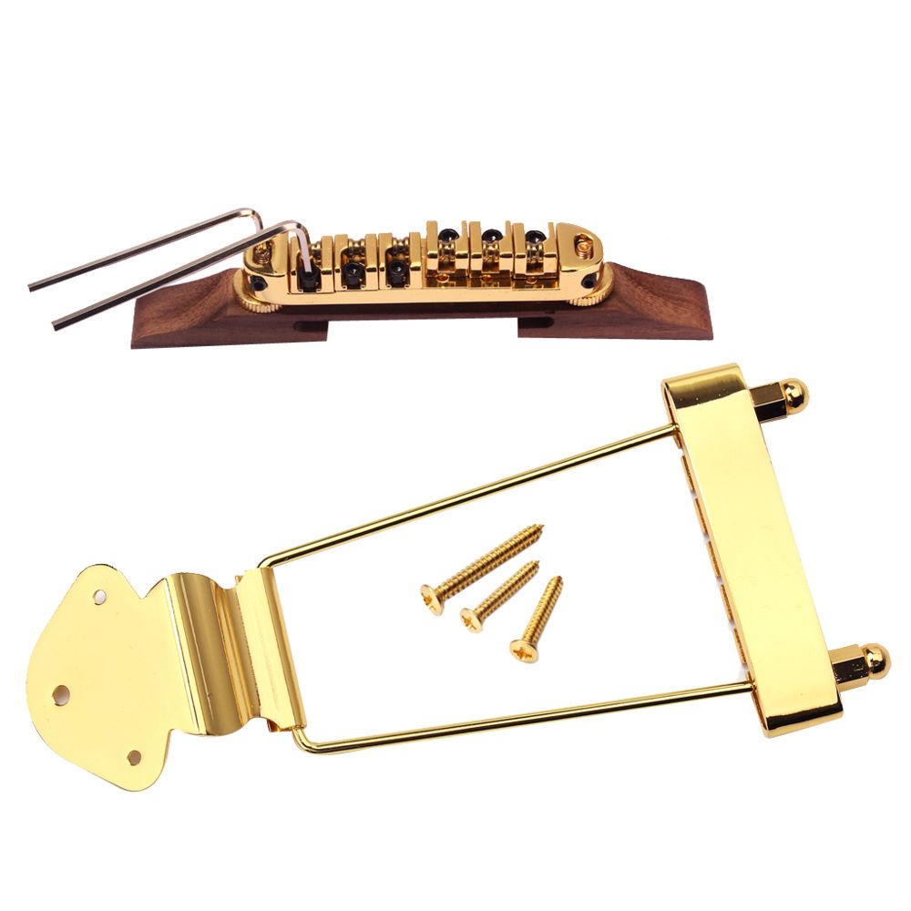 marque generique - 1 set archet de cordes jazz archtop 6 cordes pour jazz guitare or - Accessoires instruments à cordes