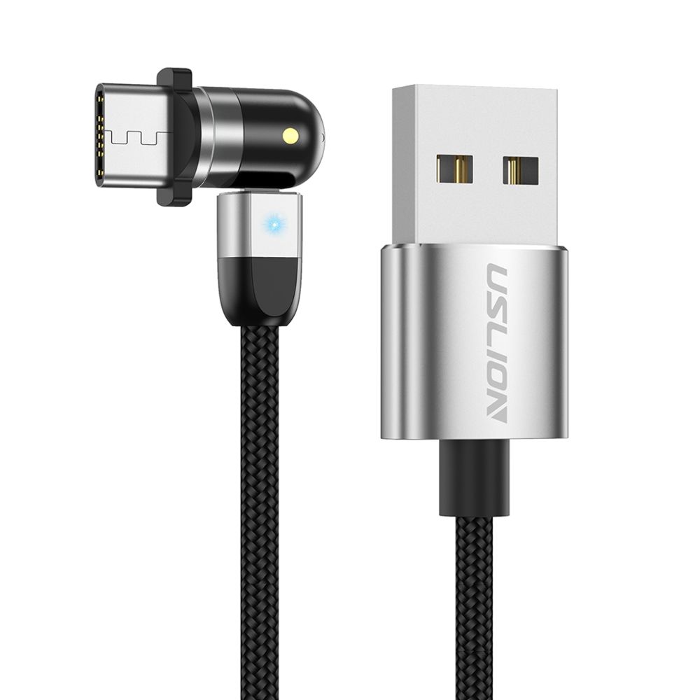 marque generique - 540 Câble USB De Charge Magnétique 360180 Argent 2m Type-C - Autres accessoires smartphone