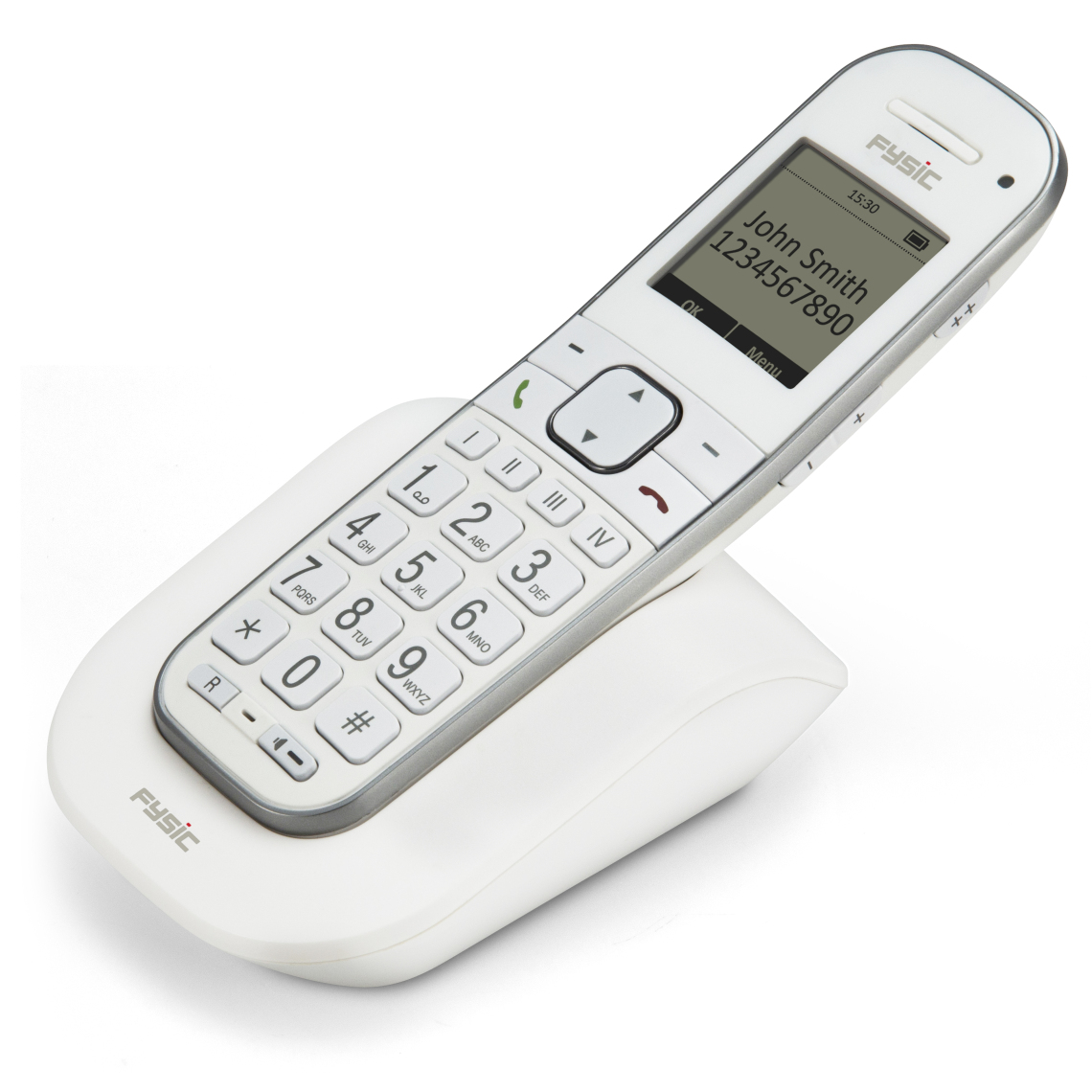 FYSIC - Fysic Téléphone DECT FX-9000 simple Blanc - Téléphone fixe sans fil