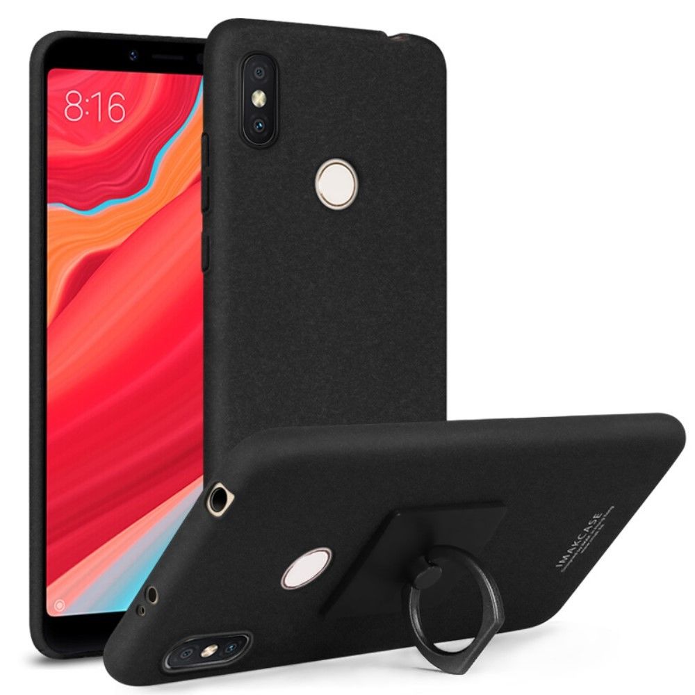 marque generique - Coque en TPU porte anneau mat dur noir pour votre Xiaomi Redmi S2/Y2 - Autres accessoires smartphone