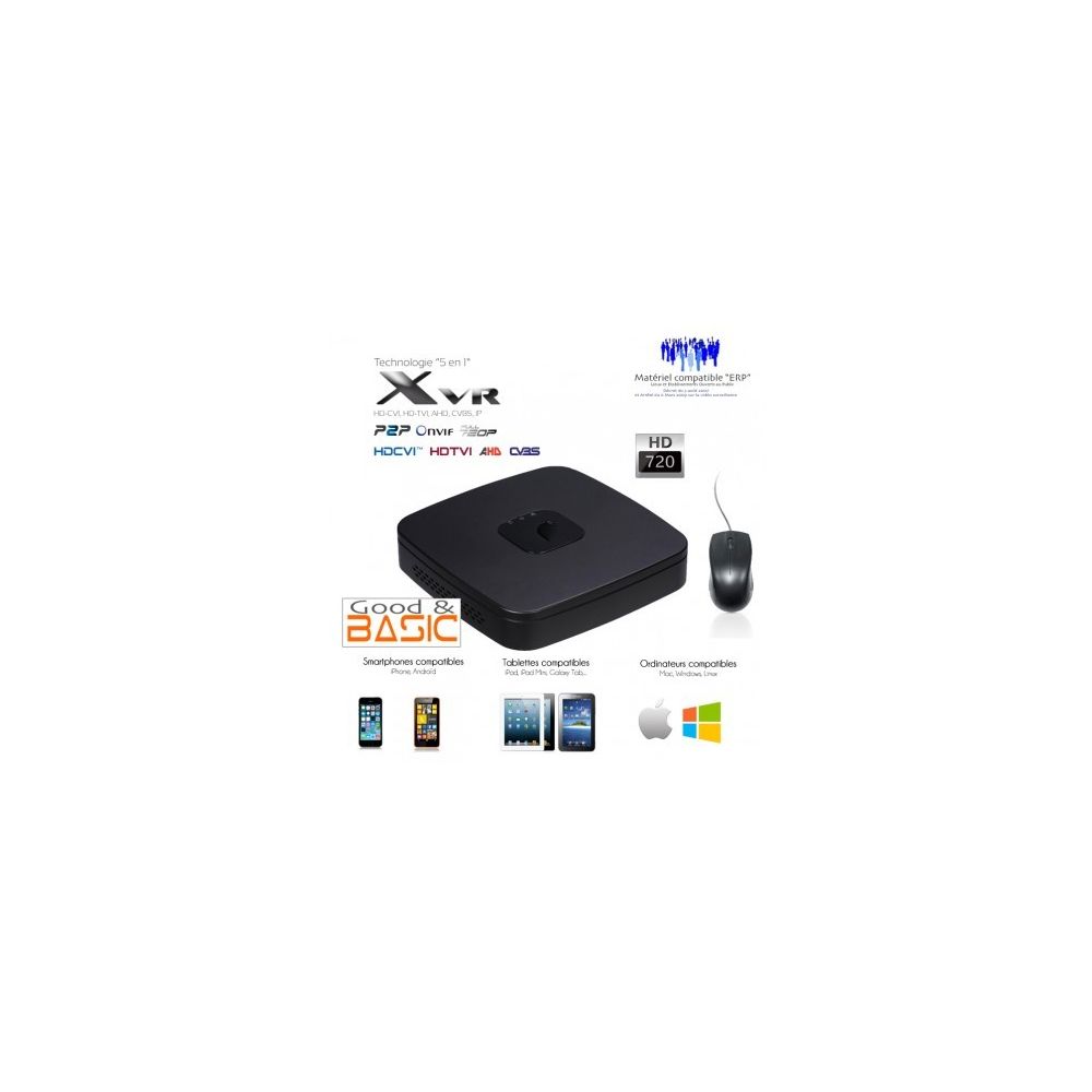 Dahua - Xvr économique 4 canaux + 1 canal IP - Caméra de surveillance connectée