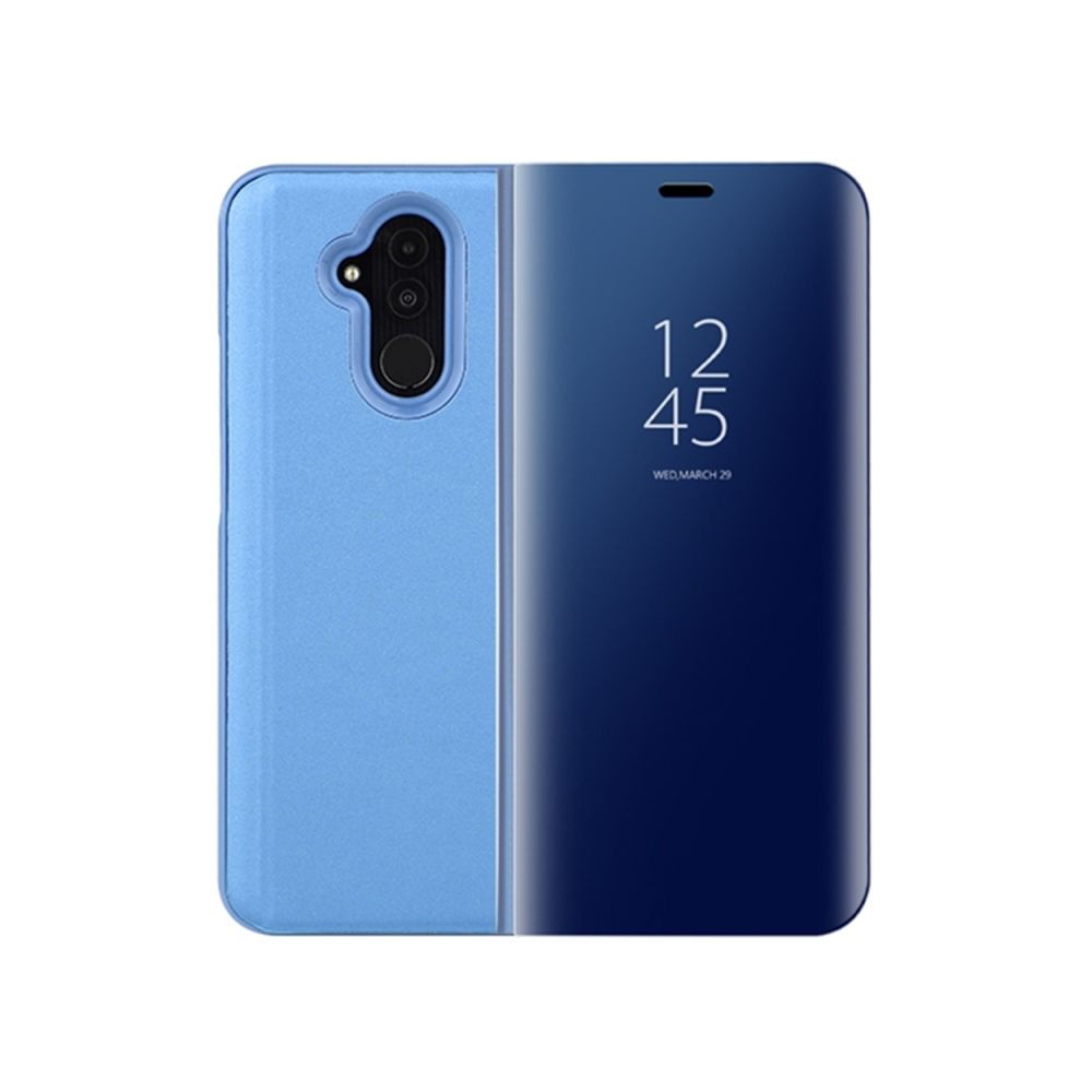 Wewoo - Étui en cuir PU avec rabat horizontal Clear View pour Huawei Mate 20 Lite, avec support (Bleu) - Coque, étui smartphone