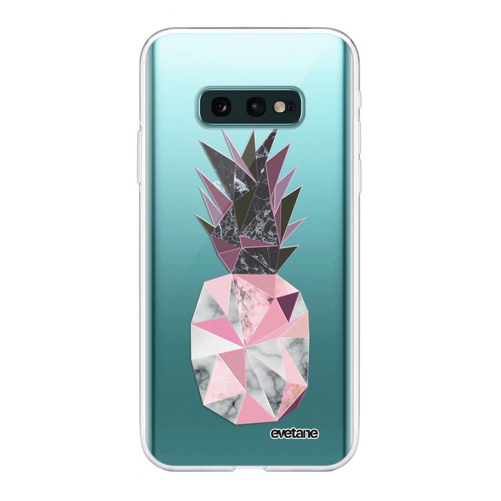 Evetane - Coque Samsung Galaxy S10e souple transparente Ananas geometrique marbre Motif Ecriture Tendance Evetane. - Coque, étui smartphone