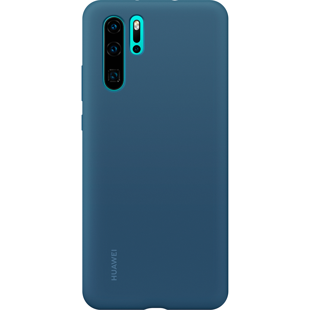 Huawei - Coque Silicone P30 Pro - Bleu - Coque, étui smartphone