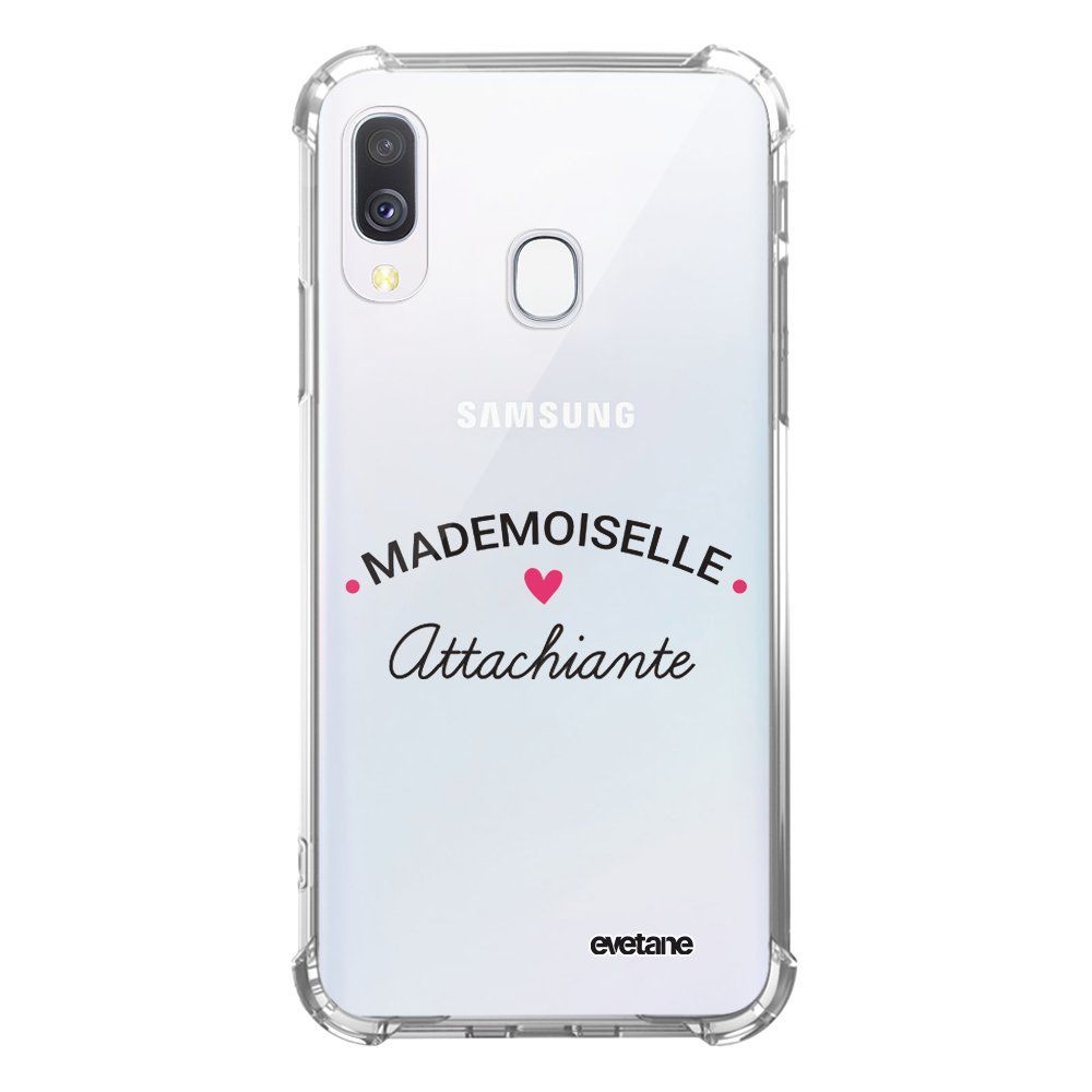 Evetane - Coque Samsung Galaxy A20e anti-choc souple avec angles renforcés transparente Mademoiselle Attachiante Evetane - Coque, étui smartphone