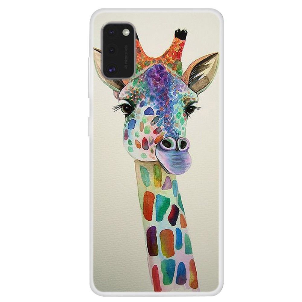 Generic - Coque en TPU impression de motifs souple girafe pour votre Samsung Galaxy A41 (Global Version) - Coque, étui smartphone