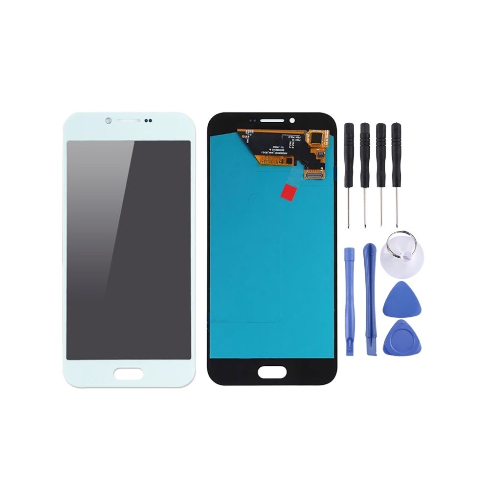 Wewoo - Ecran LCD et assemblage complet du numériseur (matériau OLED) pour Galaxy A8 (2016), A810F / DS, A810YZ (Blanc) - Autres accessoires smartphone