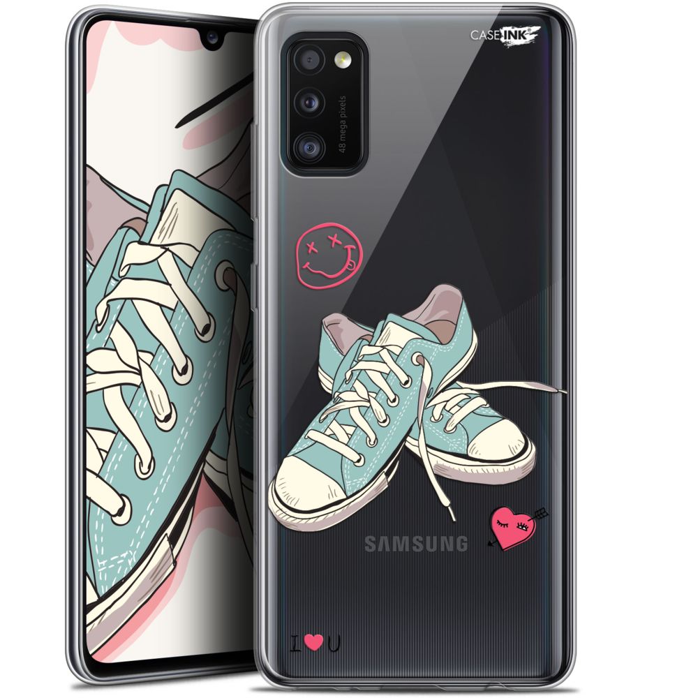 Caseink - Coque arrière Samsung Galaxy A41 (6.1 ) Gel HD [ Nouvelle Collection - Souple - Antichoc - Imprimé en France] Mes Sneakers d'Amour - Coque, étui smartphone
