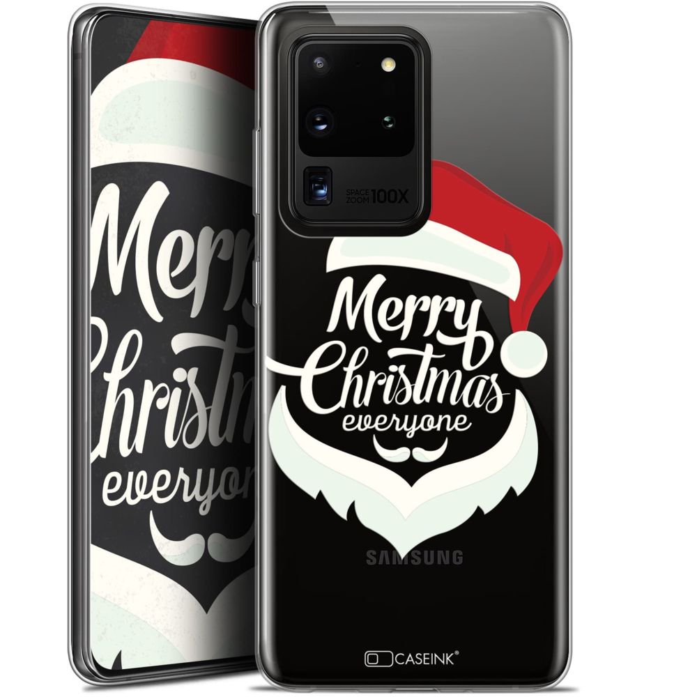 Caseink - Coque Pour Samsung Galaxy S20 Ultra (6.9 ) [Gel HD Collection Noël 2017 Design Merry Everyone - Souple - Ultra Fin - Imprimé en France] - Coque, étui smartphone