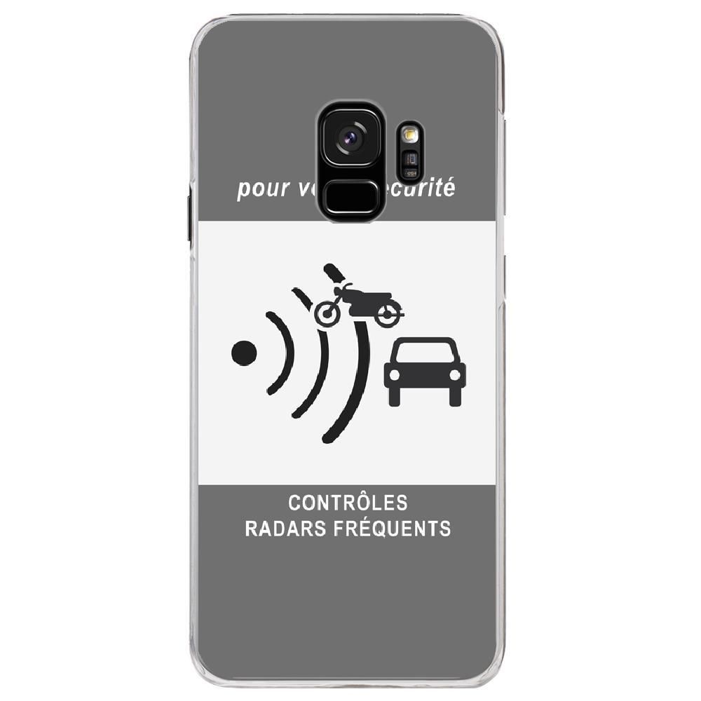 Kabiloo - Coque rigide transparente pour Samsung Galaxy S9 avec impression Motifs panneau radar - Coque, étui smartphone