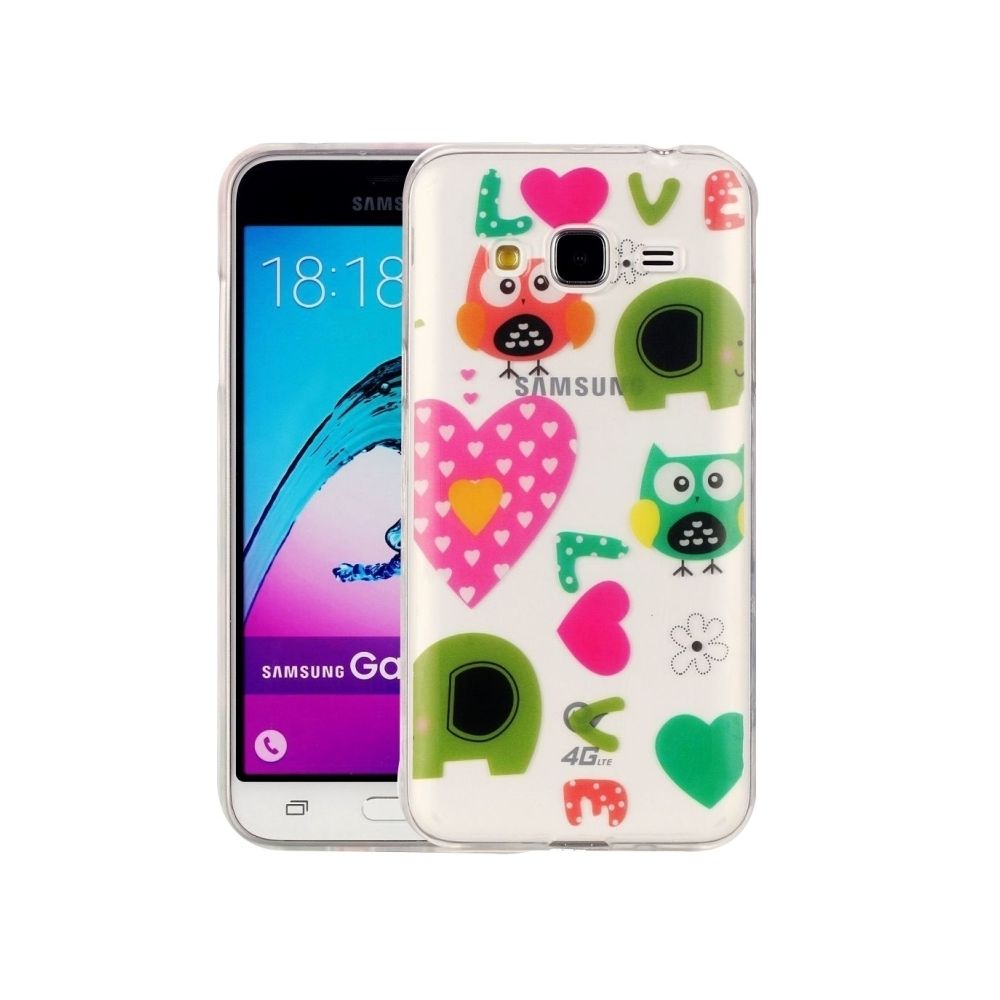 Wewoo - Coque pour Samsung Galaxy J3 2016 / J310 Amour Owls Pattern IMD Workmanship Soft TPU Housse de protection - Coque, étui smartphone