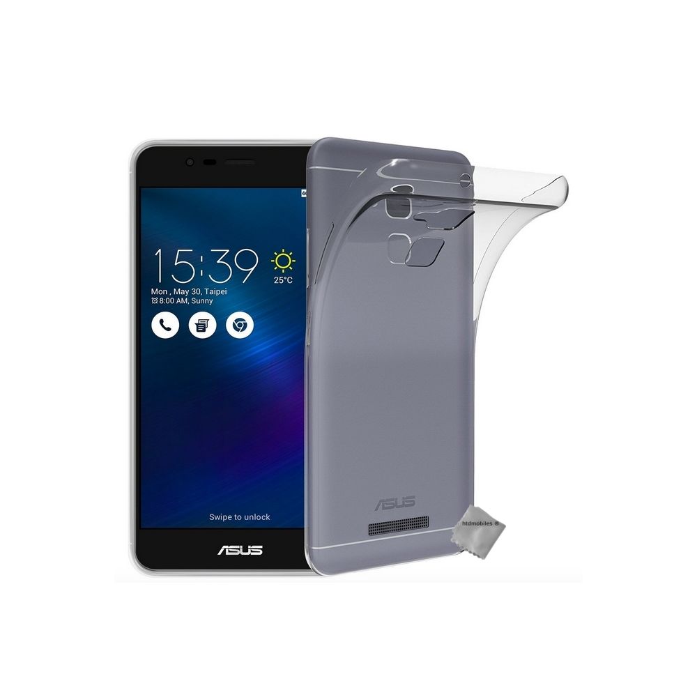 Htdmobiles - Housse etui coque gel Asus Zenfone 3 Max ZC520TL + film ecran - TRANSPARENT TPU - Autres accessoires smartphone