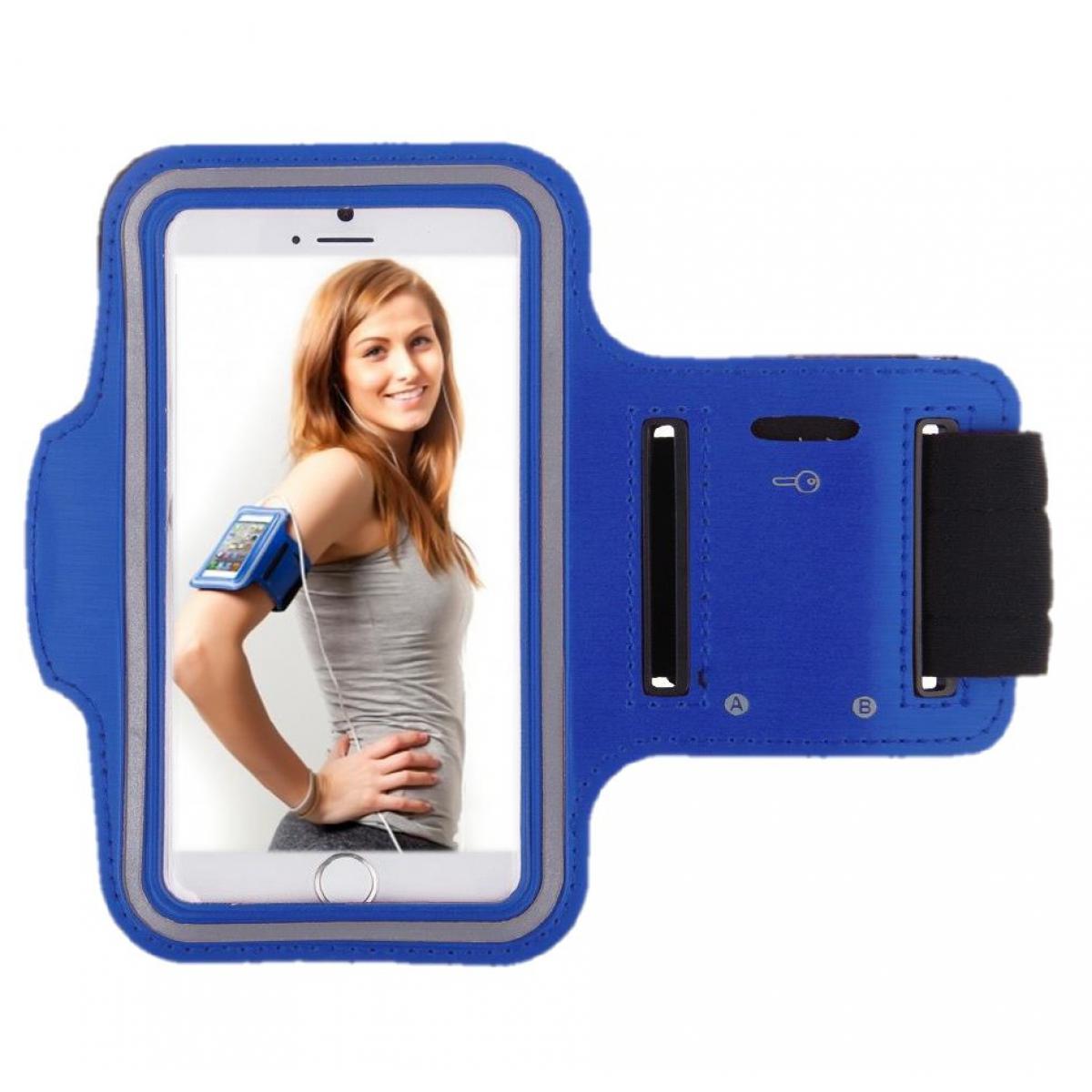 Shot - Brassard Sport pour SAMSUNG Galaxy Fold Courir Respirant Housse Etui Running T8 (BLEU FONCE) - Coque, étui smartphone
