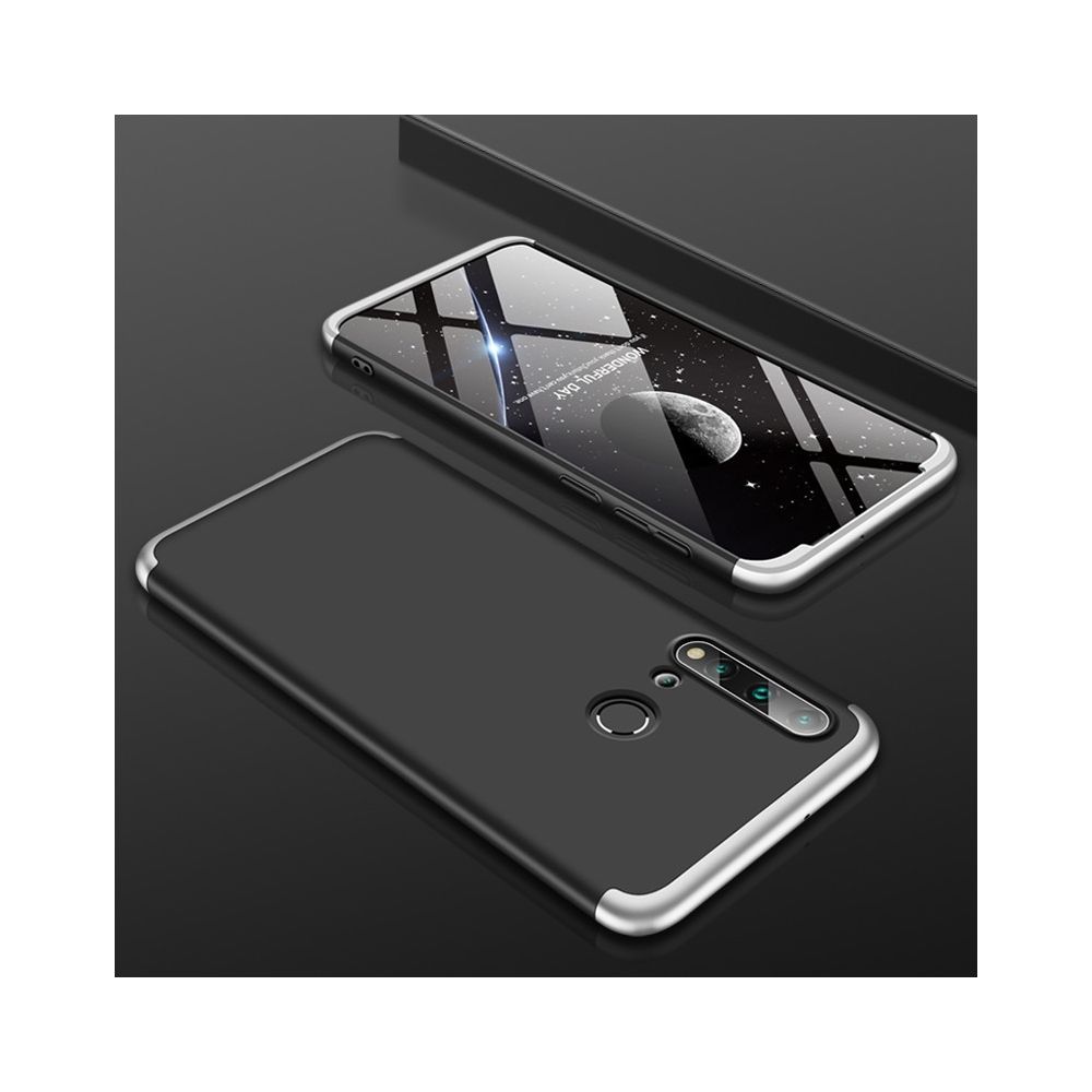 Wewoo - Coque Pour Huawei Nova 5i / P20 lite 2019 Étui de protection PC à trois étapes d'épissage à couverture complète noir argent - Coque, étui smartphone