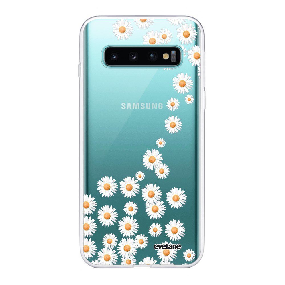 Evetane - Coque Samsung Galaxy S10 360 intégrale transparente Marguerite Ecriture Tendance Design Evetane. - Coque, étui smartphone