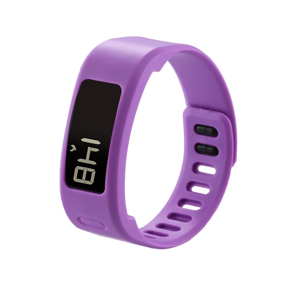 Wewoo - Bracelet Violet pour Garmin Vivofit 1 Montre Smartwatch en Silicone, Longueur: environ 21cm - Bracelet connecté