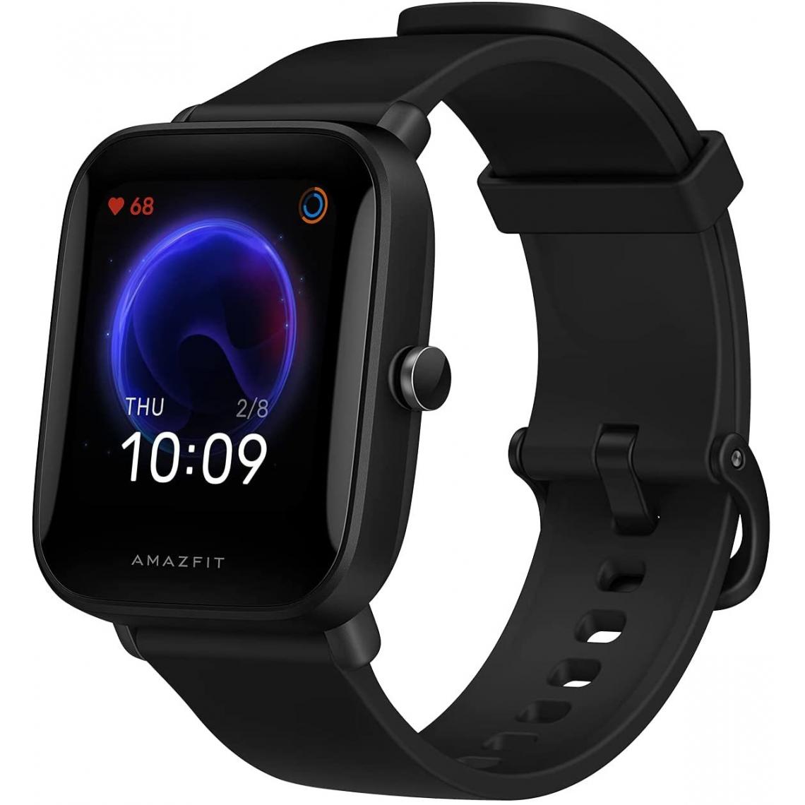 Chronotech Montres - Amazfit Bip U Connected Watch, 9 Days Battery Life, 1.43 "Activity Trackers, Heart Rate / Sleep / Stress Tracking, 60+ Sport Modes(black) - Montre connectée