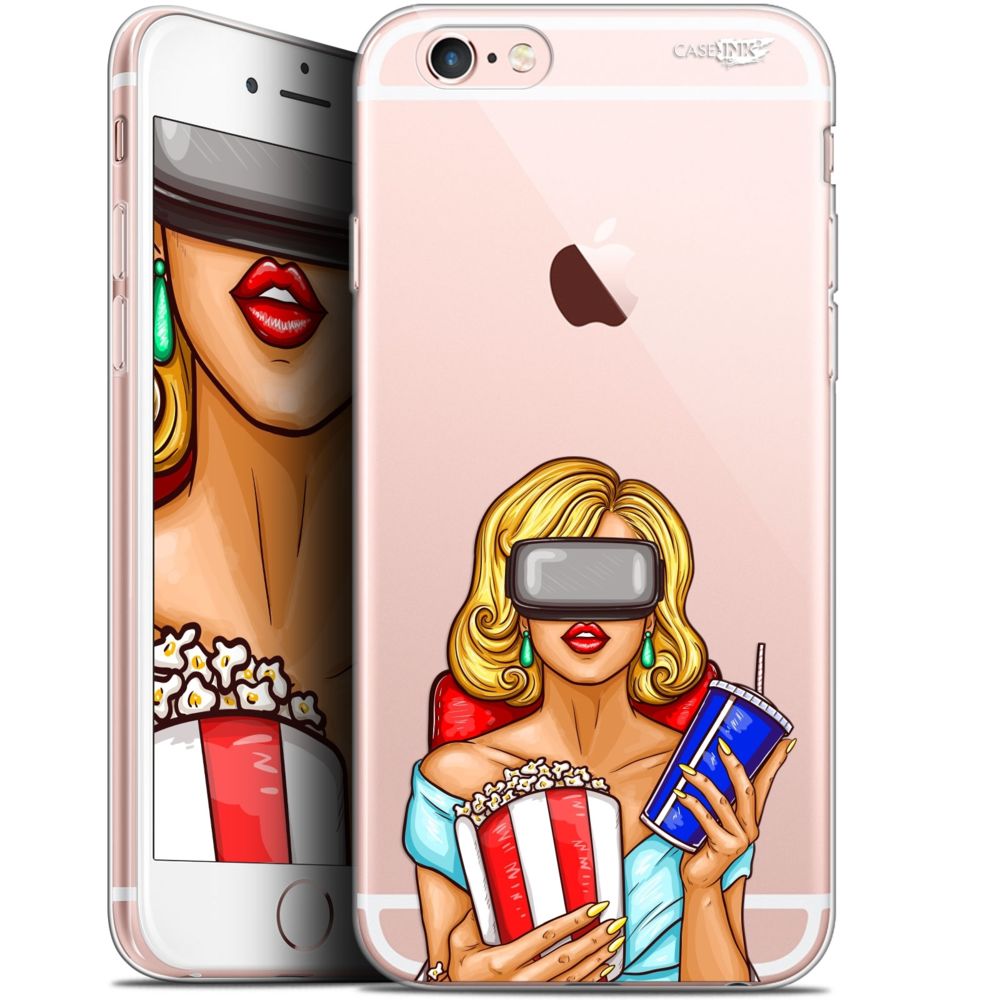 Caseink - Coque arrière Apple iPhone 6/6s (4.7 ) Gel HD [ Nouvelle Collection - Souple - Antichoc - Imprimé en France] Au Cinema - Coque, étui smartphone