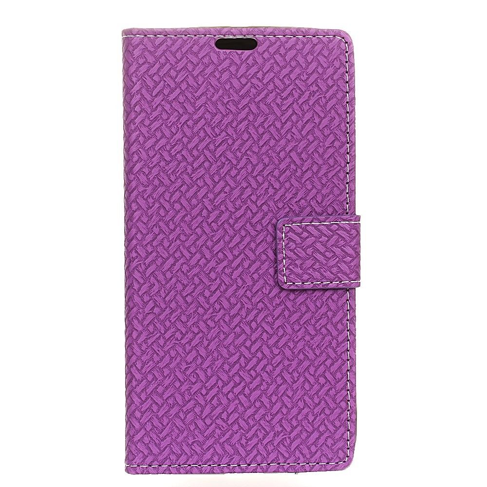marque generique - Etui en PU tissé violet pour votre Huawei Enjoy 8/Honor 7C /Y7 Prime (2018) - Autres accessoires smartphone