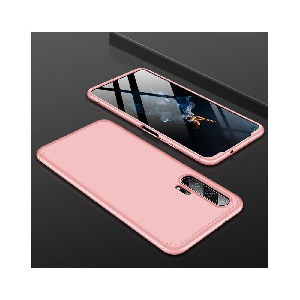 Wewoo - Coque Rigide PC à trois étapes pour épissage et couverture complète Huawei Honor 20 Pro or rose - Coque, étui smartphone