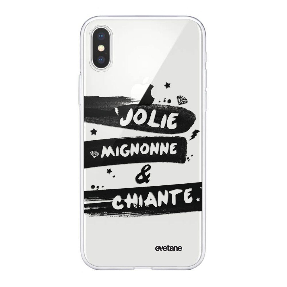 Evetane - Coque iPhone Xs Max souple transparente Jolie Mignonne et chiante Motif Ecriture Tendance Evetane. - Coque, étui smartphone