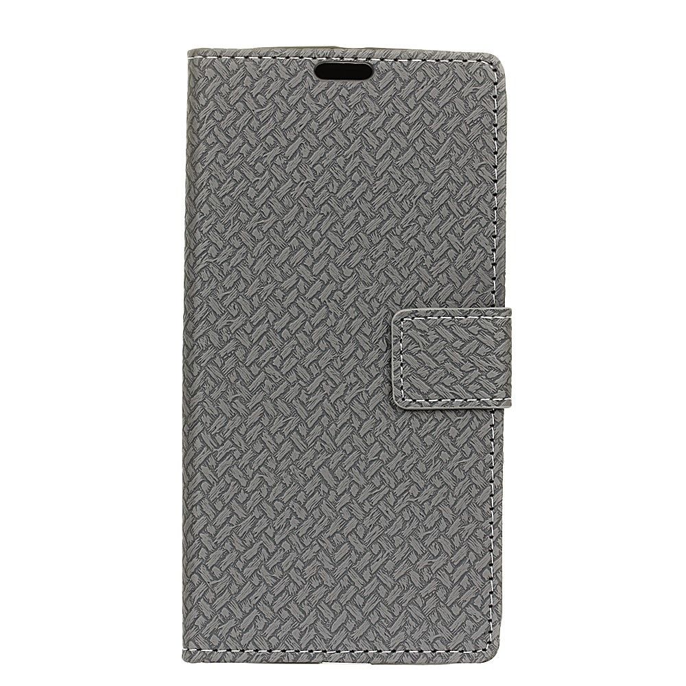 marque generique - Etui en PU tissé gris pour votre Huawei Y6 (2018) - Autres accessoires smartphone