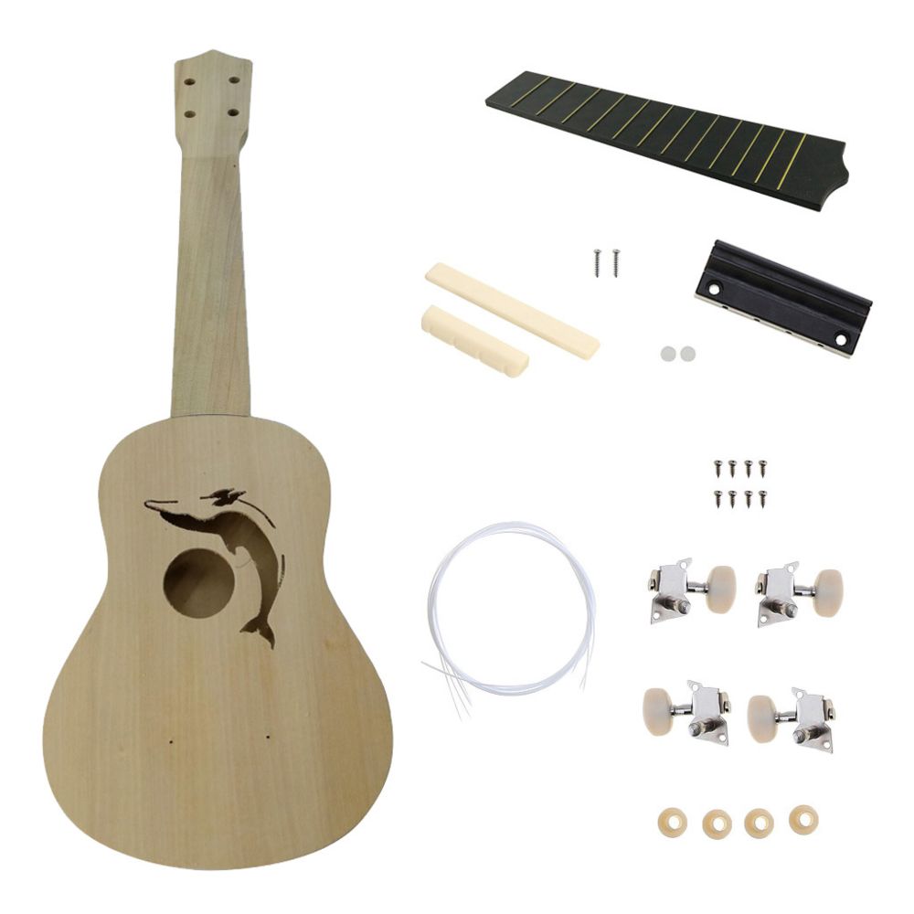 marque generique - 21 pouces ukulele diy kit hawaii guitare enfants jouet cadeau d'assemblage # 3 - Accordéons chromatiques