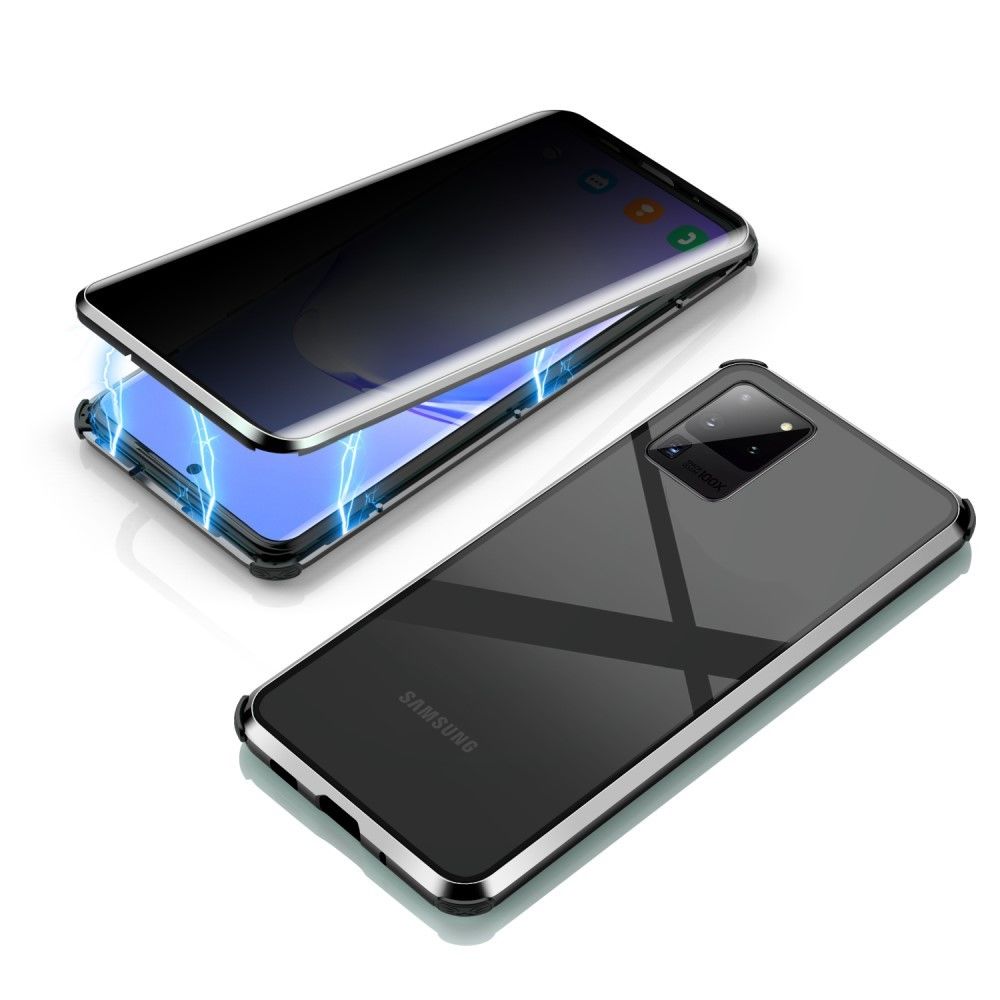 Generic - Bumper en métal le cadre magnétique antichoc antichoc ne prend pas en charge le déverrouillage par empreinte digitale noir pour votre Samsung Galaxy S20 Ultra - Coque, étui smartphone