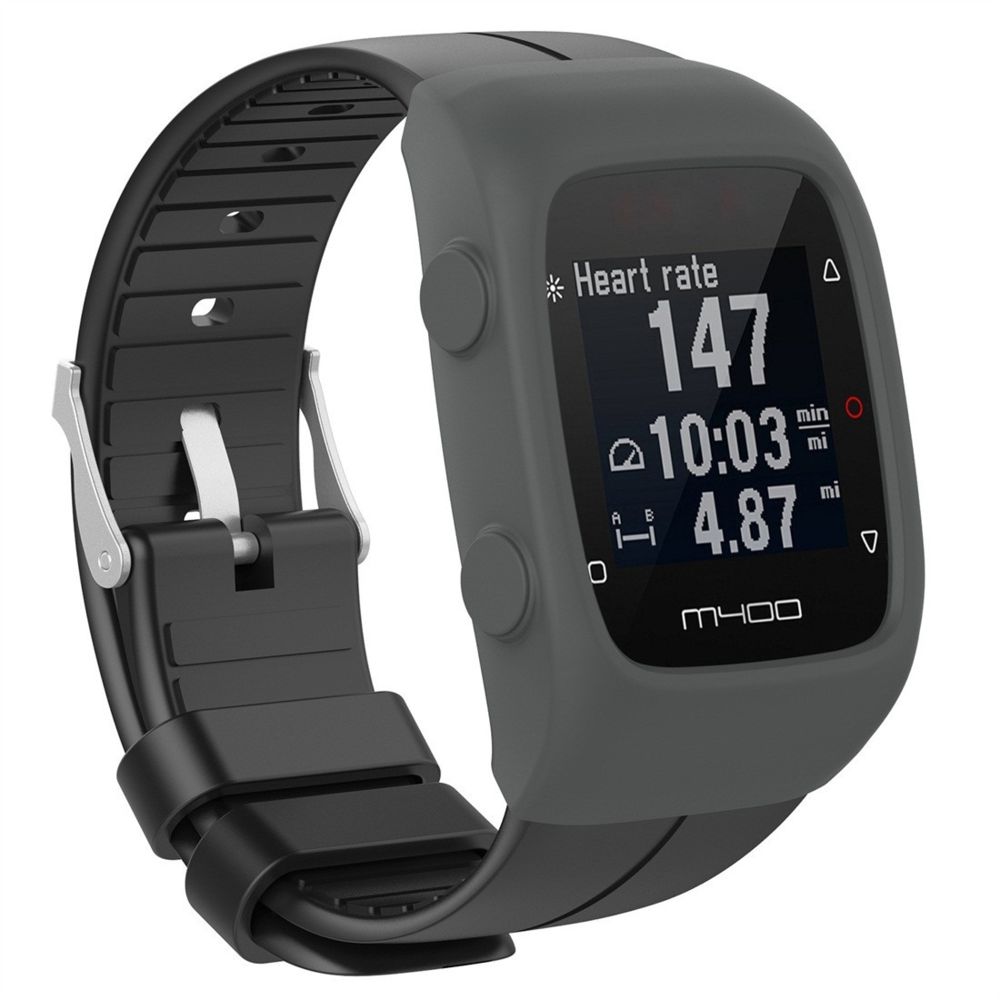 Wewoo - Protection écran Étui de en silicone Smart Watch pour POLAR M430 Gris - Accessoires montres connectées