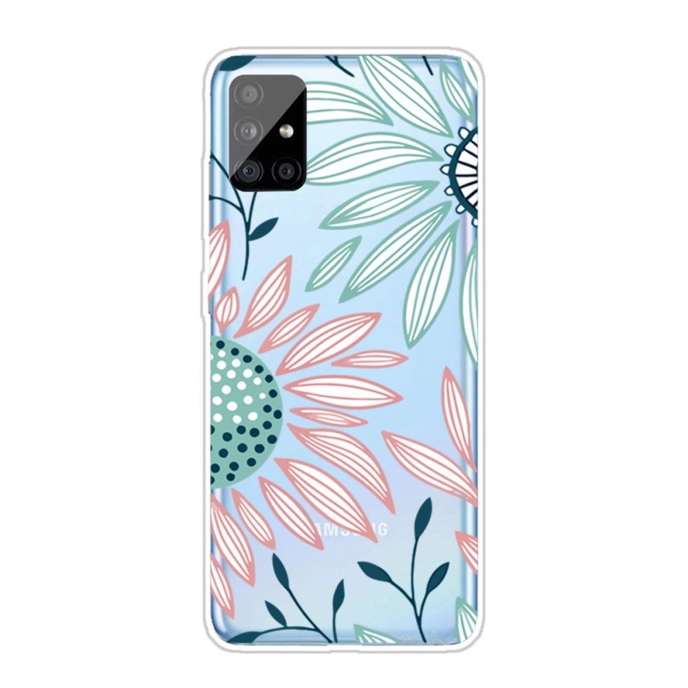 Generic - Coque en TPU impression de motifs sylish fleur pour votre Samsung Galaxy A51 SM-A515 - Coque, étui smartphone