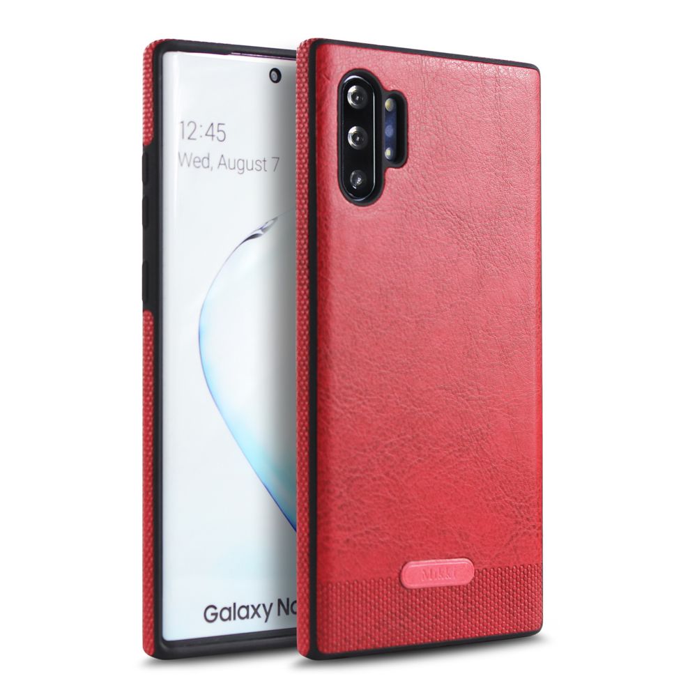 marque generique - Coque de protection en cuir PU antichoc souple pour Samsung Galaxy Note 10 Rouge - Autres accessoires smartphone