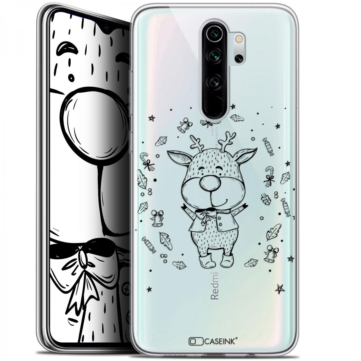 Caseink - Coque Pour Xiaomi Redmi Note 8 PRO (6.5 ) [Gel HD Collection Noël 2017 Design Sketchy Cerf - Souple - Ultra Fin - Imprimé en France] - Coque, étui smartphone