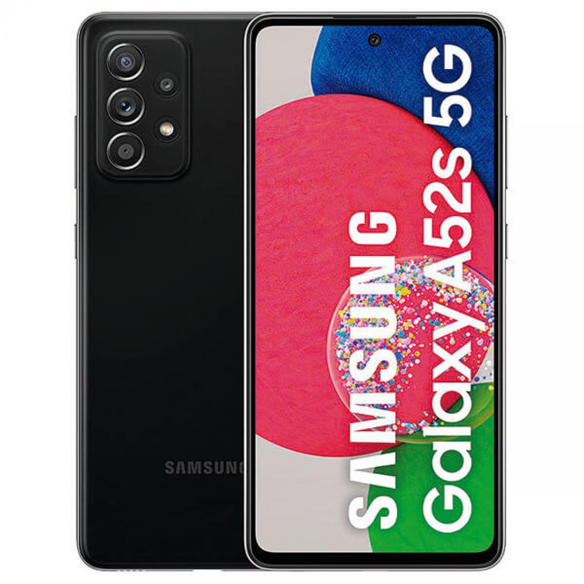 Samsung - Samsung Galaxy A52S 5G 6 Go / 128 Go Noir (Awesome Black) Double SIM SM-A528B - Smartphone Android