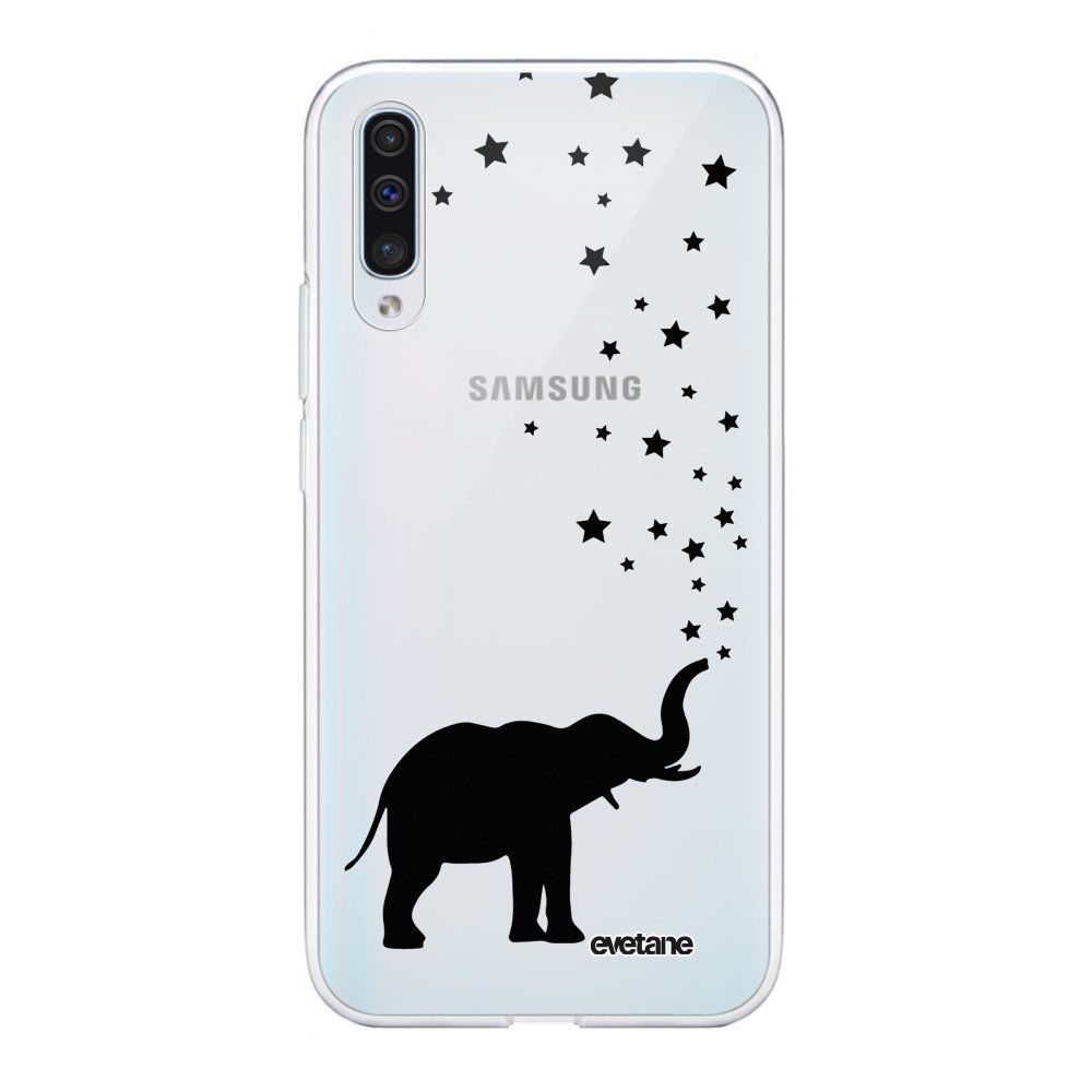Evetane - Coque Samsung Galaxy A50 souple transparente Elephant Motif Ecriture Tendance Evetane. - Coque, étui smartphone