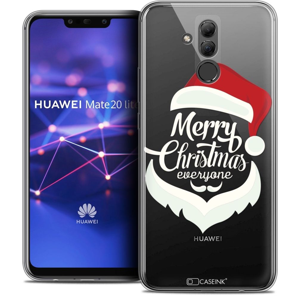 Caseink - Coque Housse Etui Huawei Mate 20 Lite (6.3 ) [Crystal Gel HD Collection Noël 2017 Design Merry Everyone - Souple - Ultra Fin - Imprimé en France] - Coque, étui smartphone