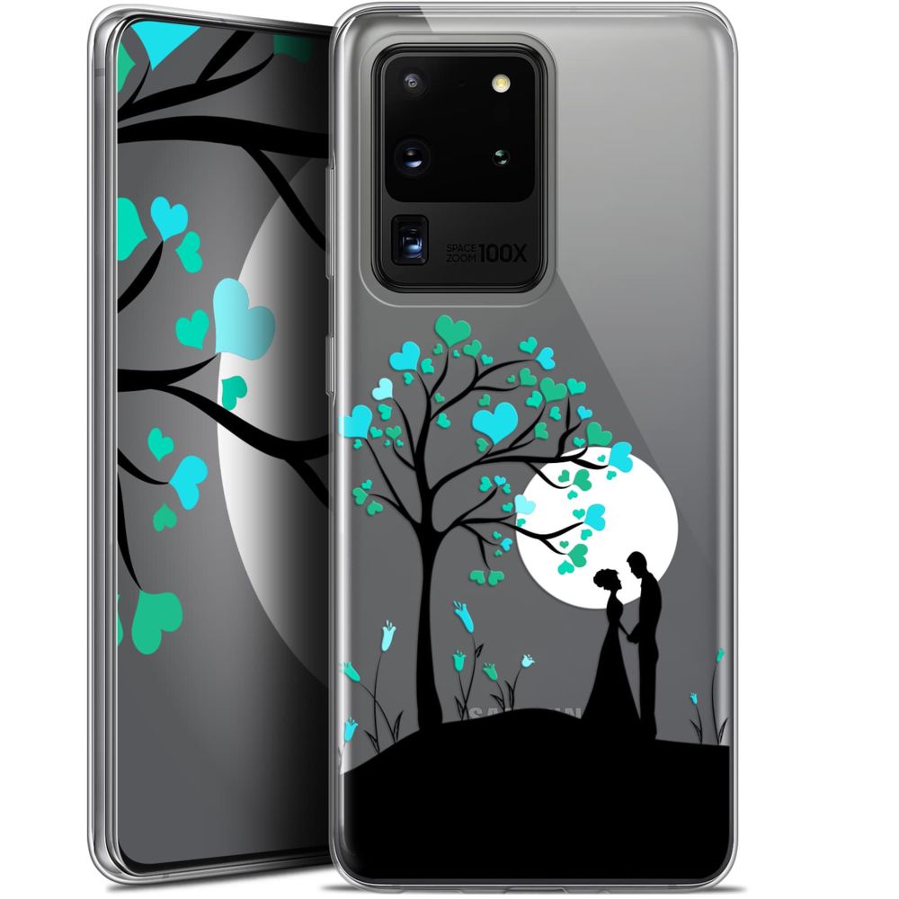 Caseink - Coque Pour Samsung Galaxy S20 Ultra (6.9 ) [Gel HD Collection Love Saint Valentin Design Sous l'arbre - Souple - Ultra Fin - Imprimé en France] - Coque, étui smartphone