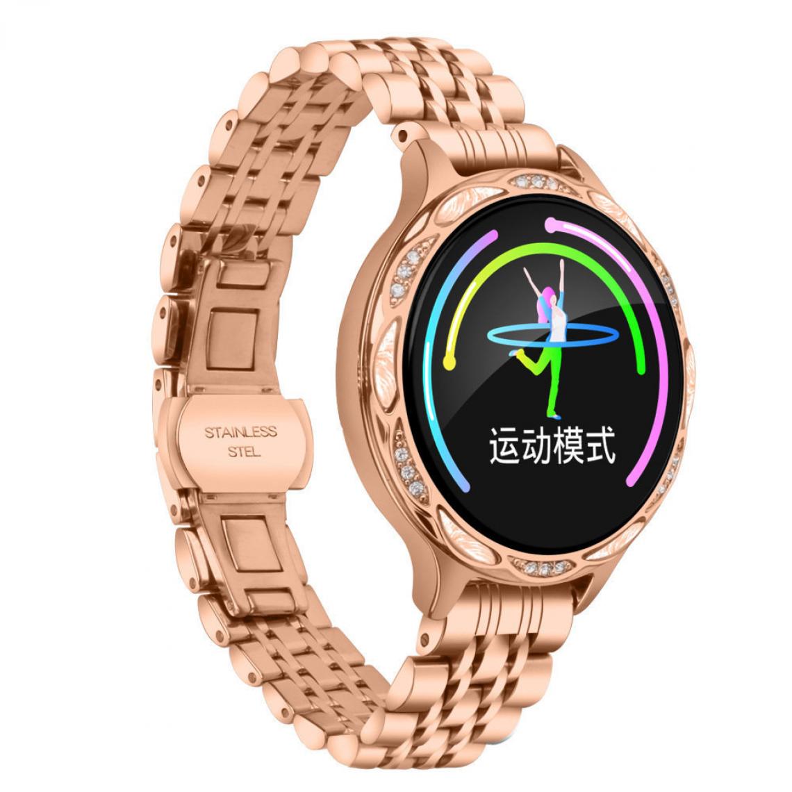Chronotech Montres - Chronus Smart Watch, Fitness Watch Activity Tracker, IP68 Waterproof Touch Screen Sports Watch, Suitable For Men And Women(gold) - Montre connectée