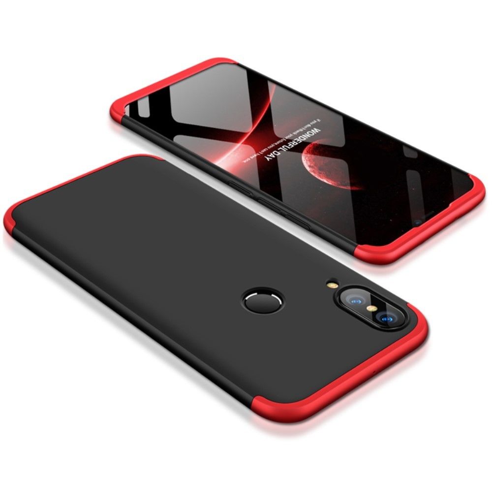 marque generique - Coque en TPU amovible mate trois pièces rouge noir pour votre Huawei P20 Lite/Nova 3E - Autres accessoires smartphone