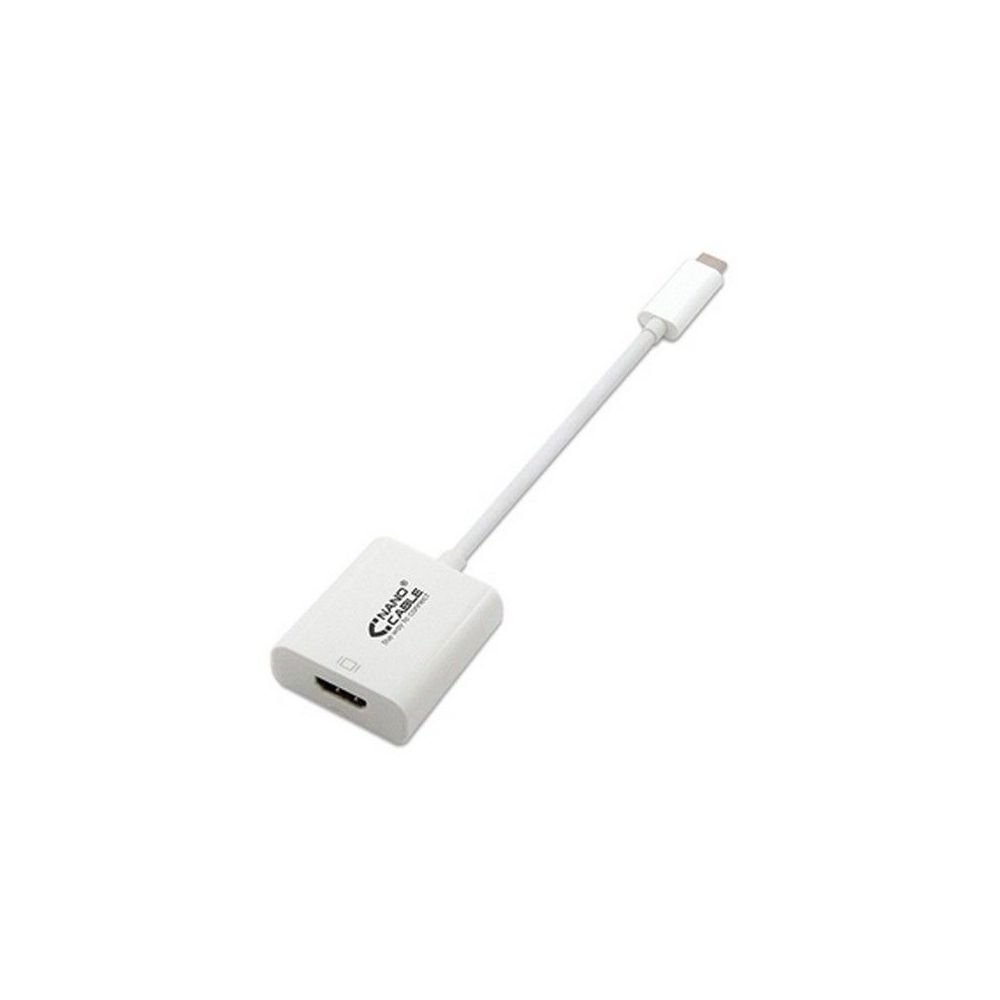 Nanocable - Adaptateur USB C vers HDMI NANOCABLE 10.16.4102 15 cm Blanc - accessoires cables meubles supports