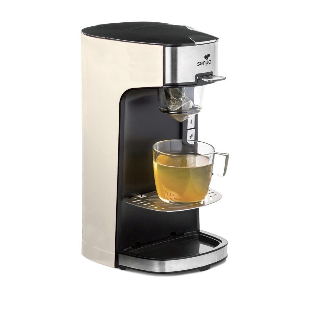 Senya - Senya machine à thé Tea Time, théière électrique compatible thé en vrac ou en sachet Crème - Théière électrique
