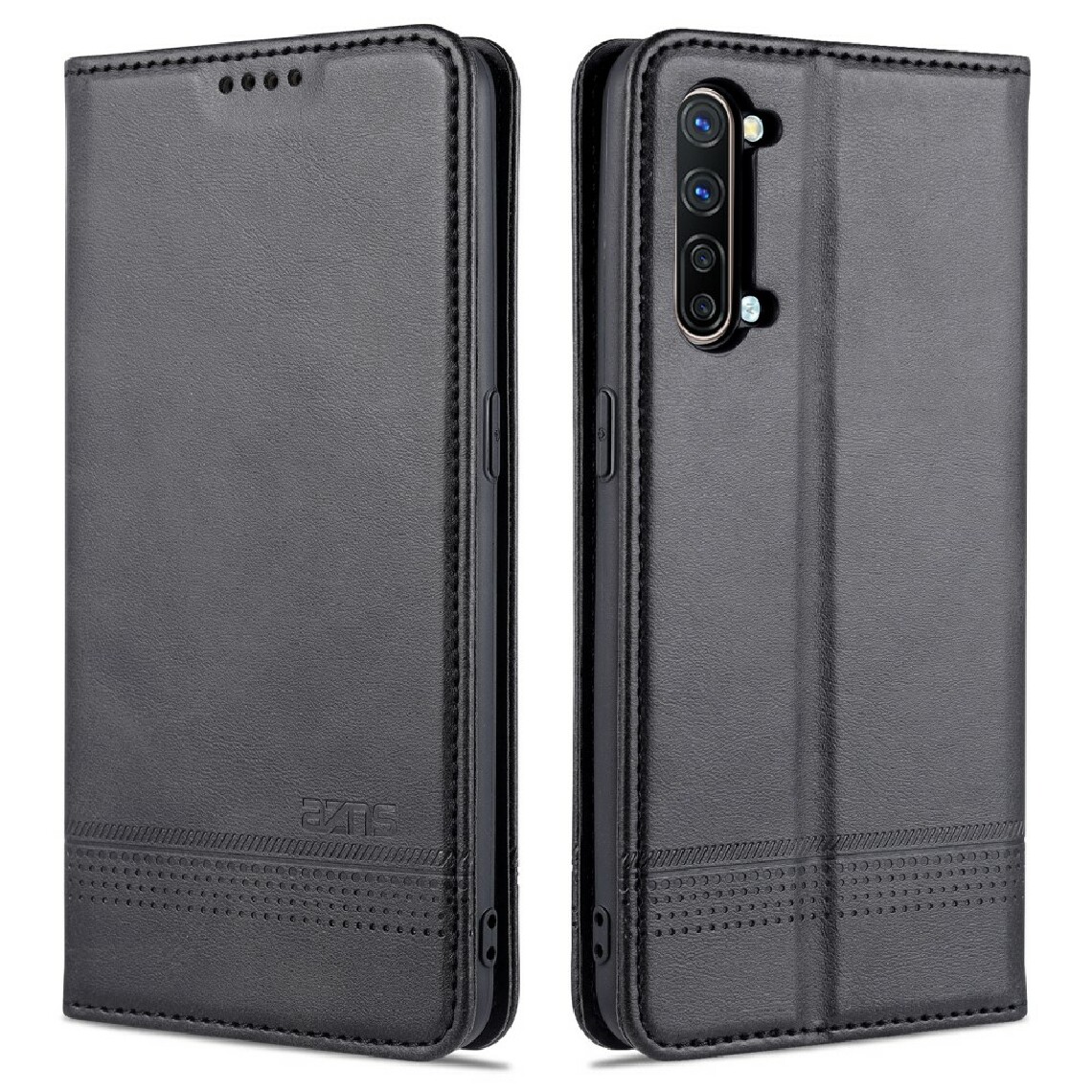Other - Etui en PU auto-absorbé avec support noir pour votre OPPO K7 (2020)/Reno3 5G - Coque, étui smartphone