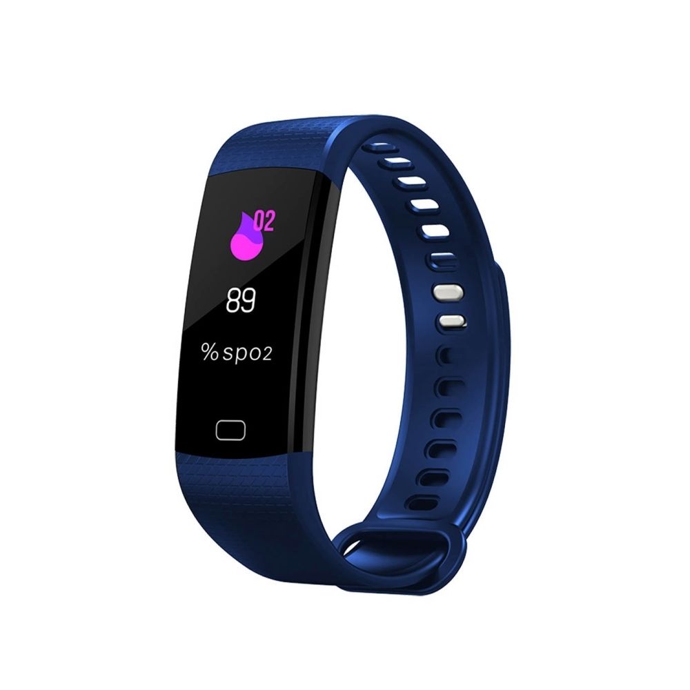 Wewoo - Bracelet connecté bleu foncé 0,96 pouces Smart Bluetooth écran couleur 4.0, IP67 imperméable à l'eau, Mode Sports de soutien / Moniteur de fréquence cardiaque / de sommeil / Rappel d'information, Compatible avec Android et système iOS - Bracelet connecté