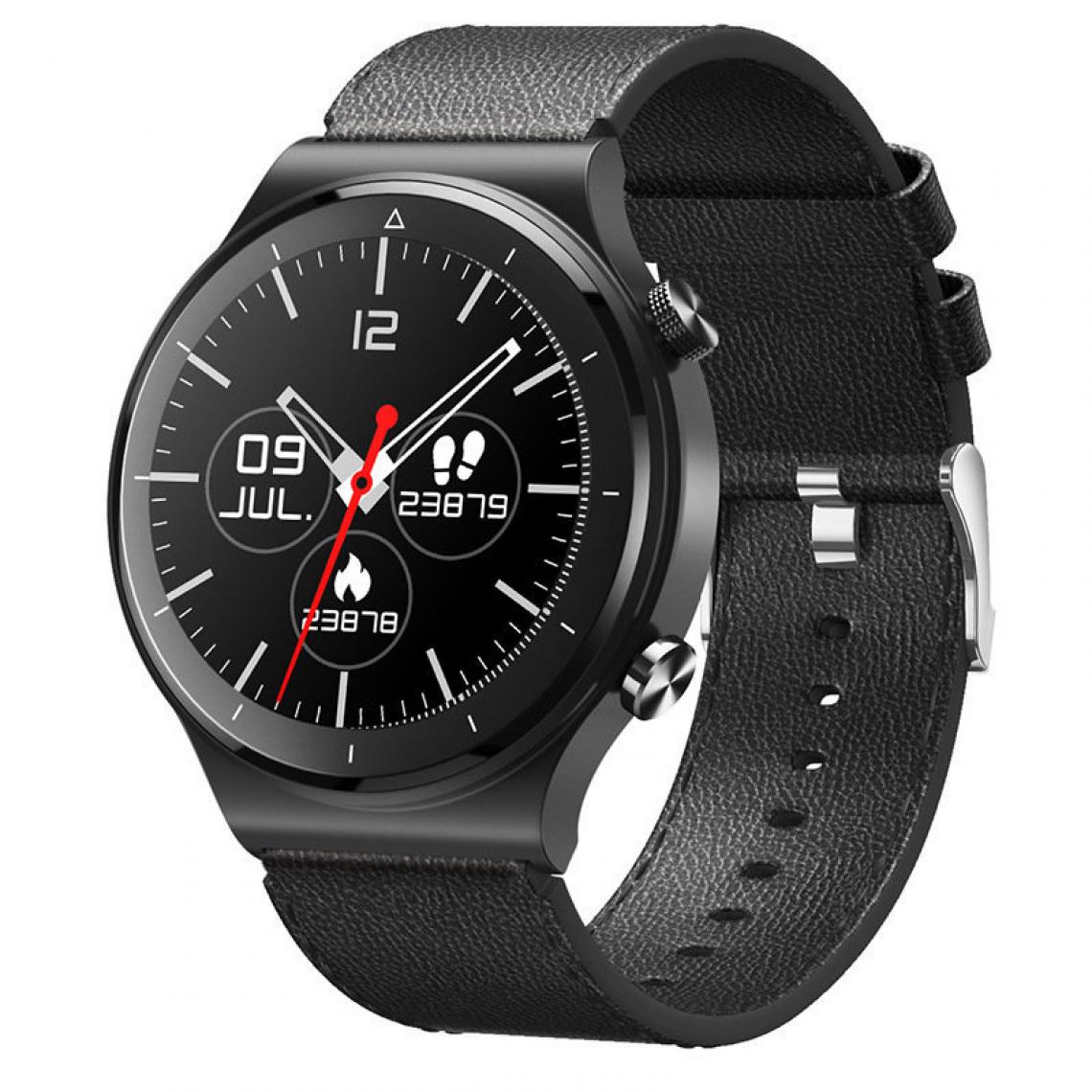 Chronotech Montres - Chronus Smart Watch, Full Touch Screen Fitness Tracker Sports with Voice Control, Bluetooth Call(black) - Montre connectée