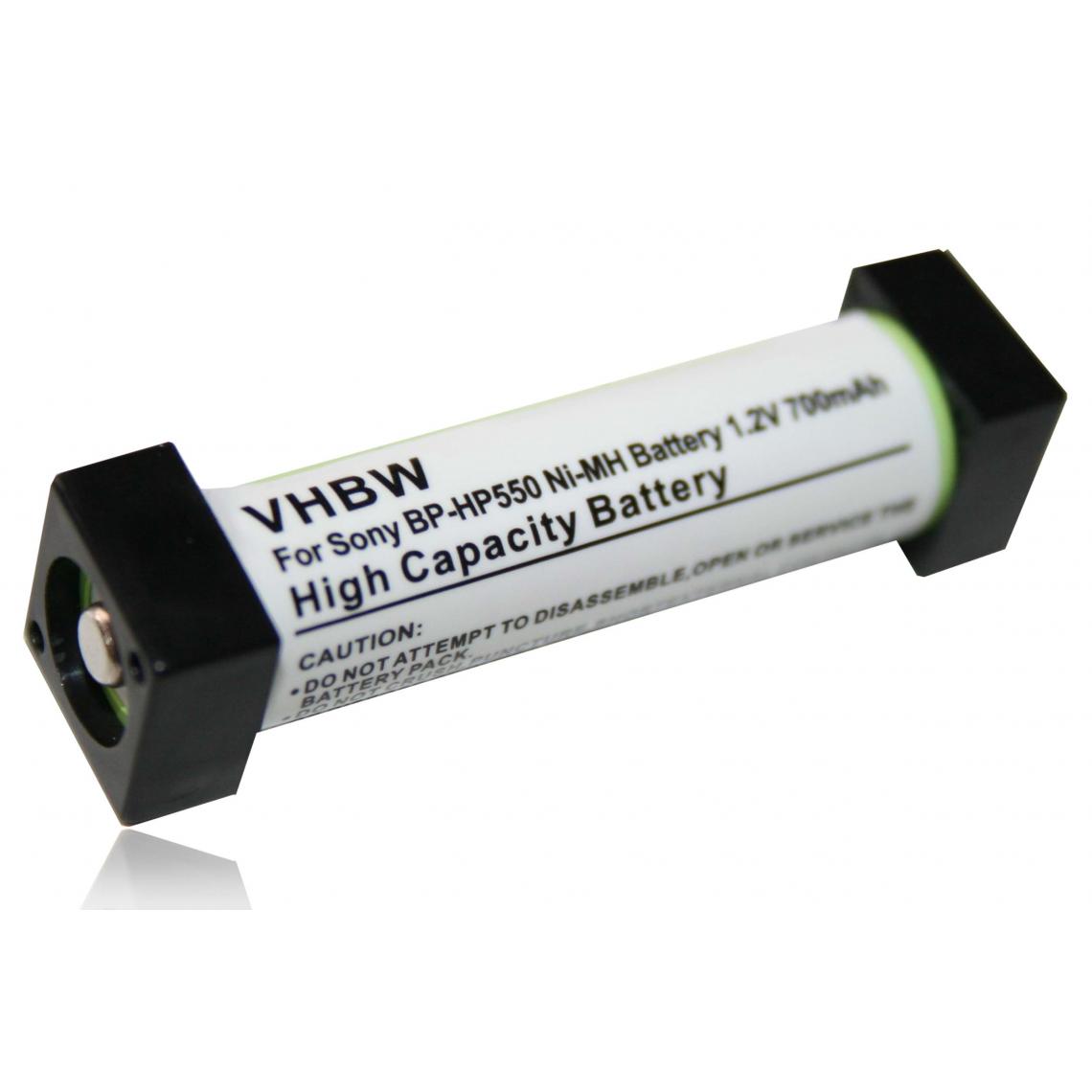 Vhbw - vhbw Batterie remplacement pour Sony 1-756-316-21, 1-756-316-22, BP-HP550 pour casque audio, écouteurs sans fil (700mAh, 1,2V, NiMH) - Accessoires enceintes