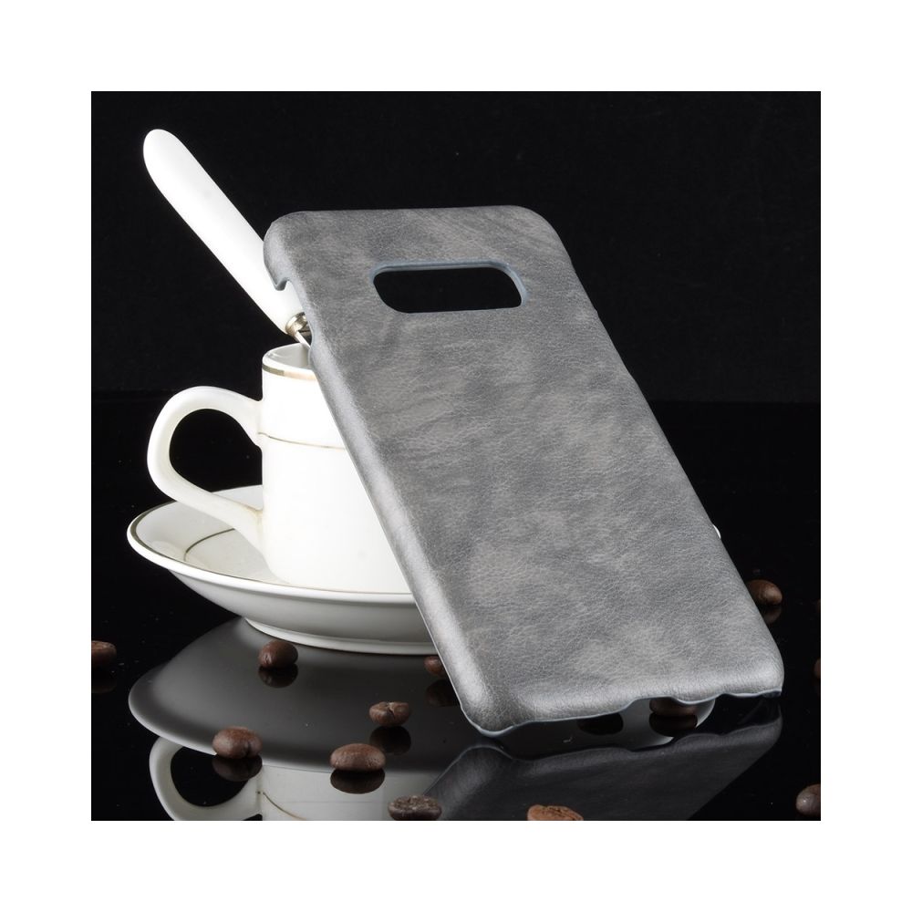 Wewoo - Coque antichoc Litchi Texture PC + PU pour Galaxy S10 Lite (Gris) - Coque, étui smartphone