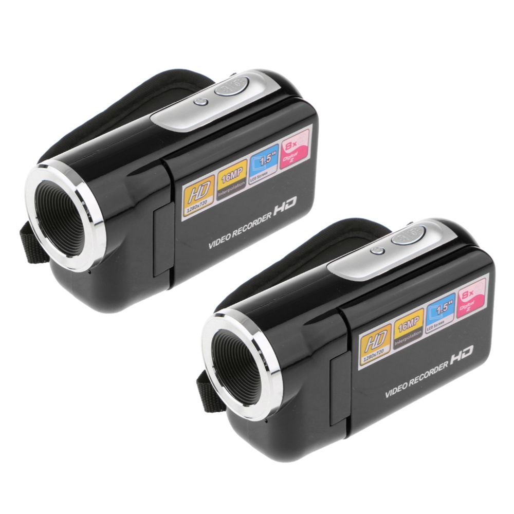 marque generique - 2x Caméscope Portable HD 8x Numérique Caméra Vidéo Enregistreur DVR - Caméra de surveillance connectée