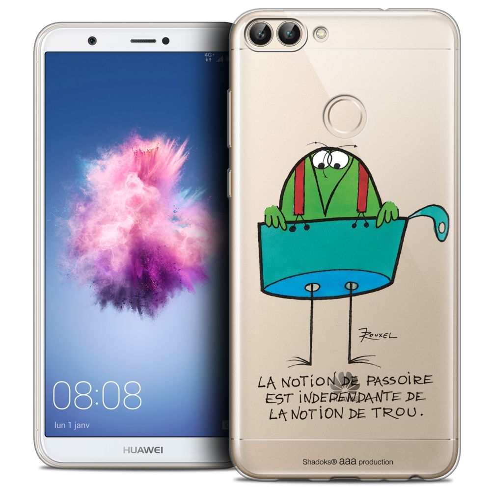 Caseink - Coque Housse Etui Huawei P Smart (5.7 ) [Crystal Gel HD Collection Les Shadoks ? Design La Passoire - Souple - Ultra Fin - Imprimé en France] - Coque, étui smartphone