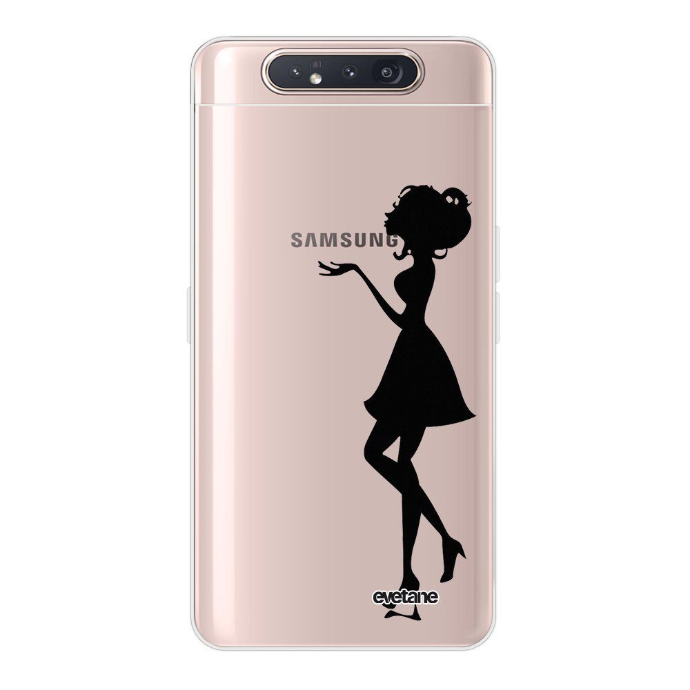 Evetane - Coque Samsung Galaxy A80 360 intégrale transparente Silhouette Femme Ecriture Tendance Design Evetane. - Coque, étui smartphone