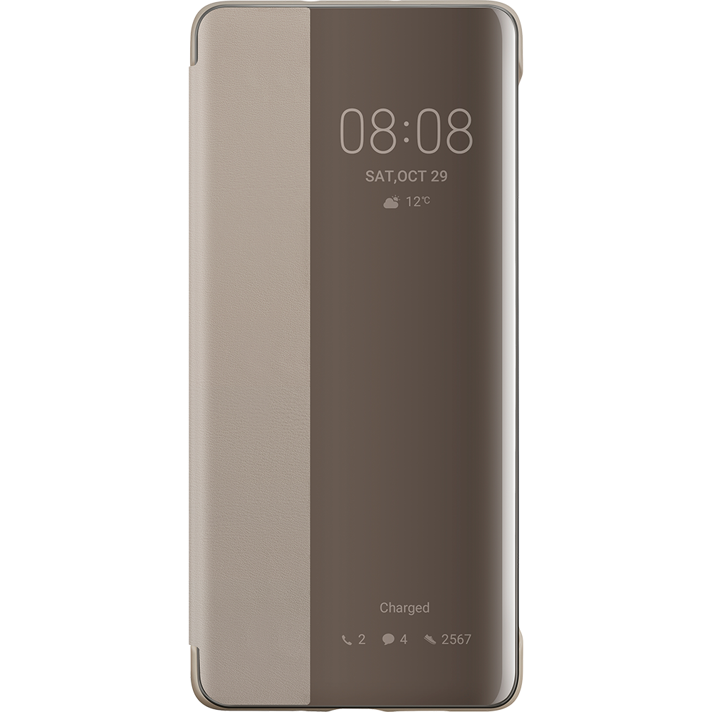 Huawei - Etui Folio P30 Pro - Taupe - Coque, étui smartphone