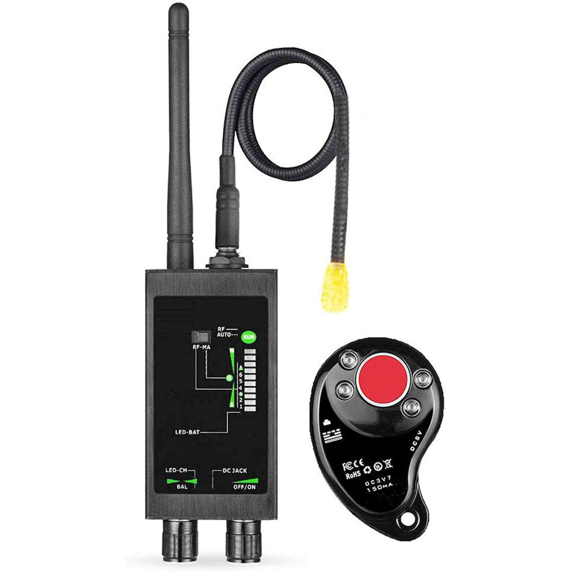 Chrono - 1Mhz-12GH Radio Anti-Spy Detector, Mini RF Signal Auto Tracker Detectors Spy Camera Hidden GSM GPS Tracker Finder ï¼noirï¼ - Autres accessoires smartphone